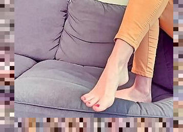 If I allowed you to worship my feet how badly would you desire to cum?