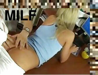 Sexy Blonde MILF Gets a 69 and a Wild Ass Fuck From a Horny Male Nurse