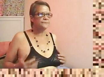 Fugly granny is old and horny