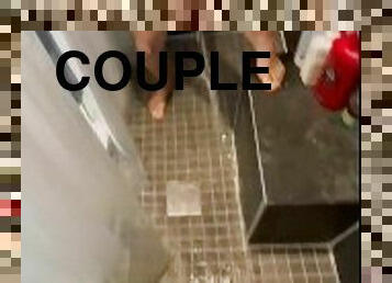 HOT COUPLE PEE BATTLE 2 - WHO WON??