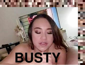 Busty Asian babe wants a cumshot