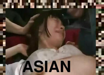 Rare Asian Girl Gangbang