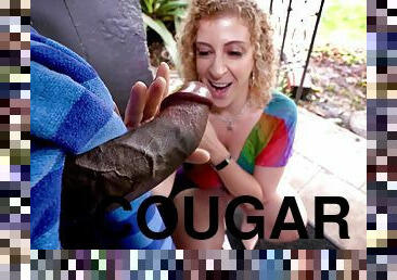 Camsoda-Big tit cougar riding and tit humping big black cock