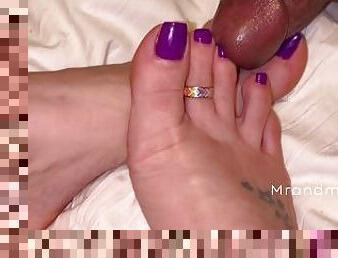 Bbc Footjob - Foot Fucking - Cum Covered Toes (MrandMrs_W Trailer)