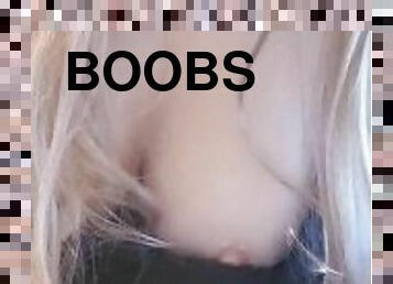 Big Tit rub  Long Blond Hair And BooBs