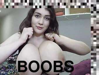 Huge boobs webcam show