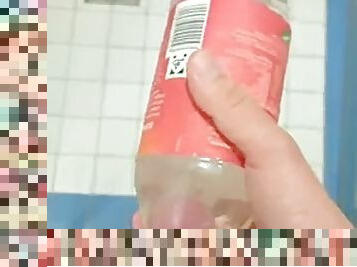 XTreme Bottle fuck with cum in water