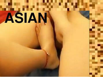 asiatisk, ladyboy, skitten