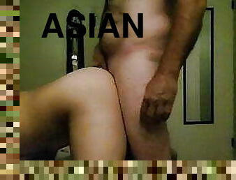 asiatique, papa, anal, énorme-bite, gay, ejaculation, américaine, marié, pappounet