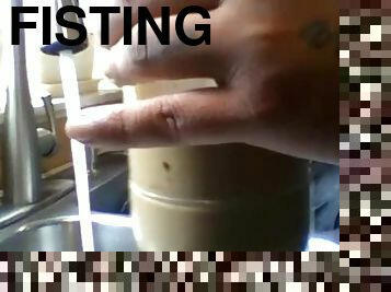 cooking ice coffee flashing cock