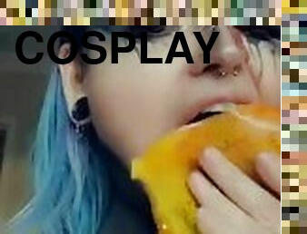 Demon Halloween Cosplay BTS Eating