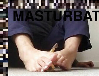 Do you have a big Banana ????? - Banana Footjob - Manlyfoot - you will go bananas for this video ????