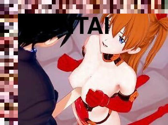 Asuka Titjob  Neon Genesis Evangelion Hentai Parody