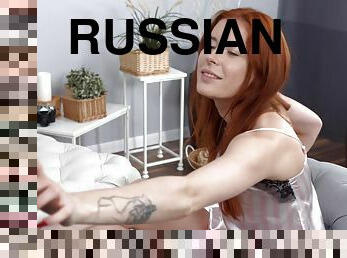Russian redhead enjoys while getting fucked - Luna Rishi