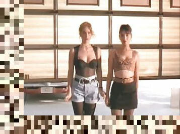 Christina Applegate & Elizabeth Pena In Sexy 90s Clothes