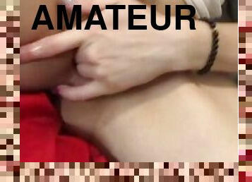 Female Solo Masturbation - playing with my wet pussy home alone