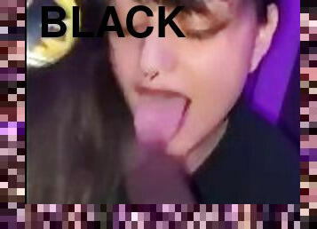 Ricki Garcia sucking black dick caught on camera