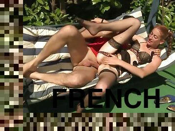Redhead French Newbie Stuffs Her Ass With Cock For Outdoor First Sex Tape