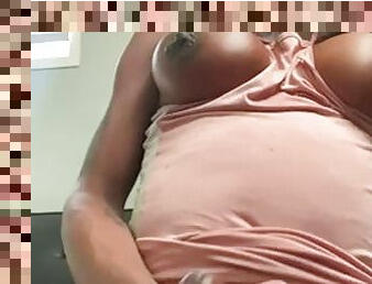 cul, gros-nichons, masturbation, transsexuelle, ébène, black, bout-a-bout