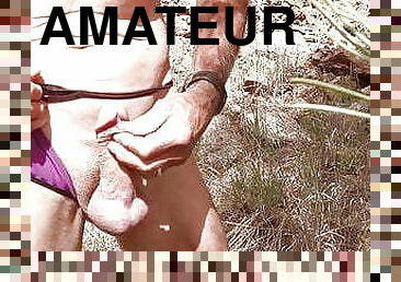 masturbation, en-plein-air, public, amateur, gay, forêt