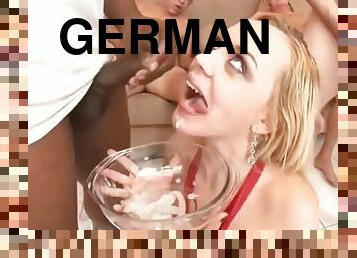 German extreme gangbang anal