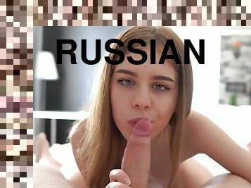 Russian Young Couple Takes Off His Homemade Porn With Sperm