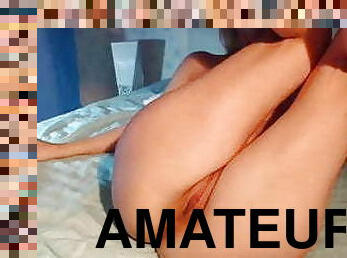 teta-grande, masturbação, amador, dedos, puta, excitante, loira, fudendo, natural, dildo