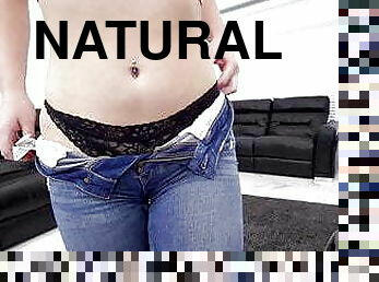 Natural tits Natana Brooke hardcore POV cowgirl cock riding