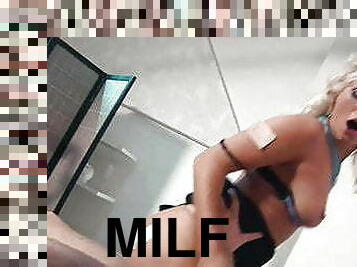 posisi-seks-doggy-style, blowjob-seks-dengan-mengisap-penis, cumshot-keluarnya-sperma, dokter, jenis-pornografi-milf, gangbang-hubungan-seks-satu-orang-dengan-beberapa-lawan-jenis, sperma, berambut-pirang, bersetubuh, membenturkan