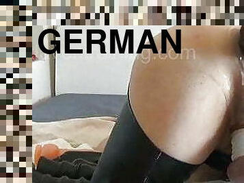 anal, maison, allemand, fétiche, femme-dominatrice