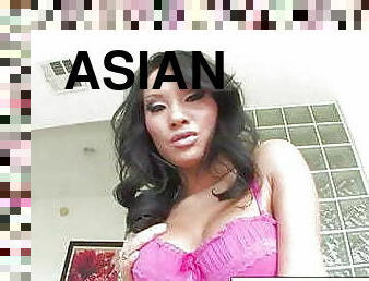 asiatique, gros-nichons, anal, pornstar, pute, gode, seins, solo, gros-plan, trou-du-cul