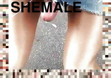 public, transsexuelle, mature, ejaculation-sur-le-corps, latina, travesti, ejaculation