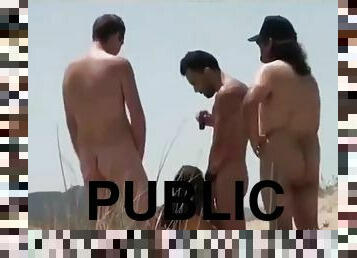 Public sex party at the Nude Beach