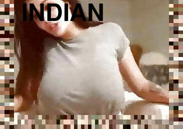 asian, matang, gadis-indian, berahi, cantik