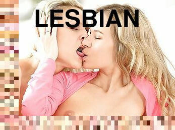 Blonde's Cum In Twos With Lesbians Angel Piaff & Samantha Jolie - Private