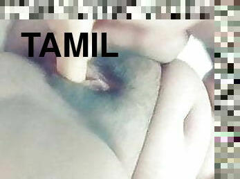 Tamil Madurai Ponnu inserts wood dildo