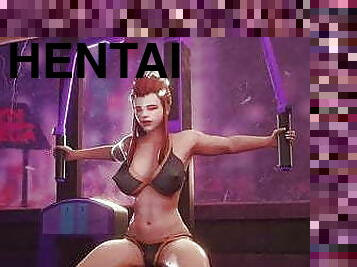 hentai, salle-de-gym, séance-dentraînement