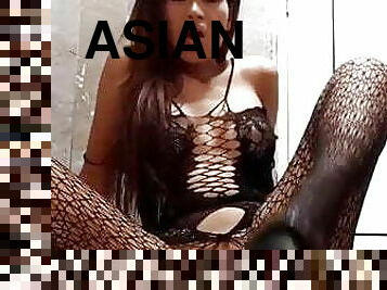 アジアの, マスターベーション, パンスト, タイの