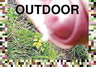 Outdoor Cumshot in Husum2 abspritzen 