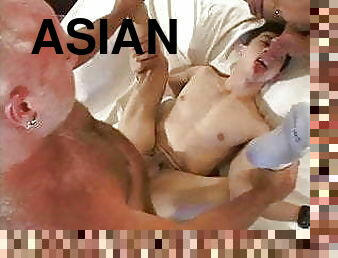 asiatique, papa, interracial, gay, pappounet