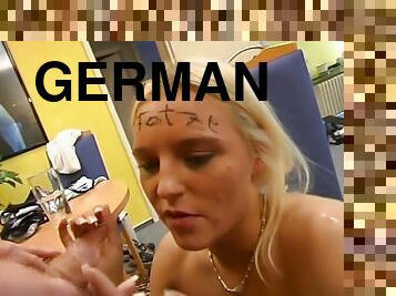 Blonde German chick likes it rough