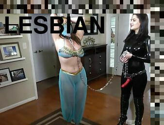 Nylon Lesbian Strapon