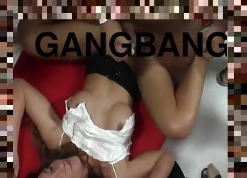 Absolutly Sexy Whore gets Gangbang