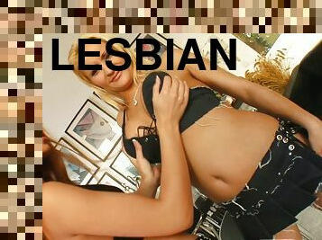 Gorgeous Lesbians Are Licking And Fisting Their Shaved Pussy