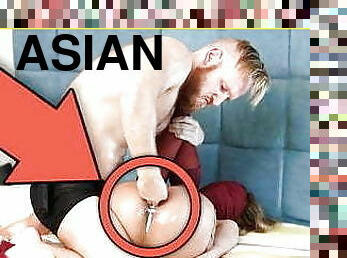 asiatique, orgasme, chatte-pussy, giclée, amateur, maison, massage