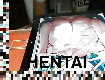 Tetona hentai recubierta en lacteo