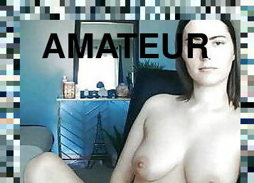 cul, gros-nichons, masturbation, mamelons, maigre, amateur, webcam, taquinerie