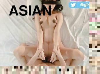 asiatique, enceintes, arabe, belle