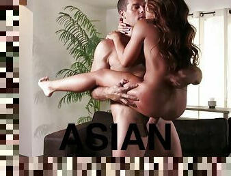 Beautiful Asian porn star with a nice ass enjoying a hardcore fuck