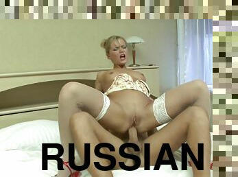 She loves a big cock in her Russian ass